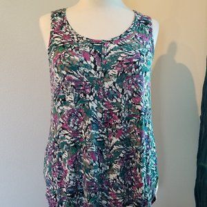 Saint Tropez West 1X Abstract Tank Top Plus